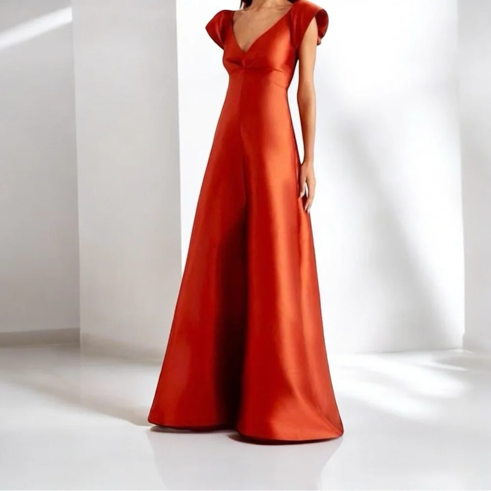 Sachin + Babi Vibrant Red Maxi Dress - Picture 1 of 13